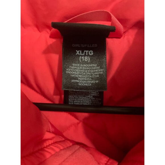 The North Face Girls XL (18) Pink & Brown Patterned Puffer Jacket Ski Snow - Picture 5 of 7